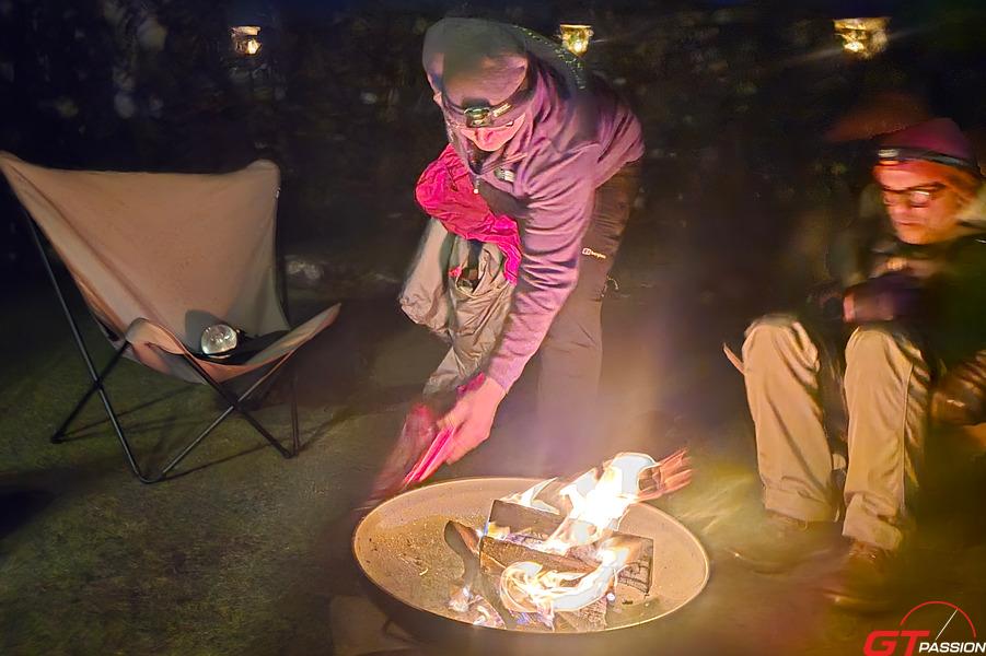 feu de camp loch doon chateau